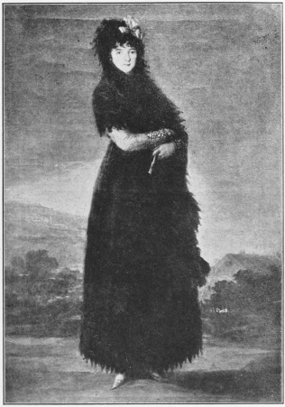 Image not available: A SEÑORITA  From the painting by F. Goya