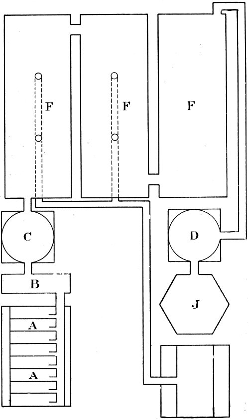 Fig. 2. PLAN OF SULPHURIC ACID WORKS