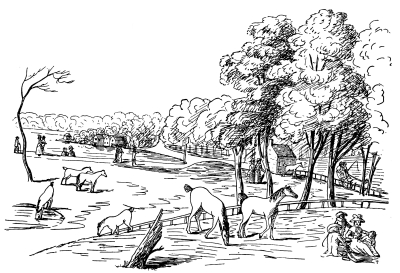 HORSES IN THE PARK, 1794.  Page 66.  