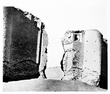 Fig. 143.—SÂMARRÂ, RUINED MOSQUE, BIG DOOR IN NORTH WALL.