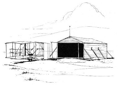 Hangar and flyer