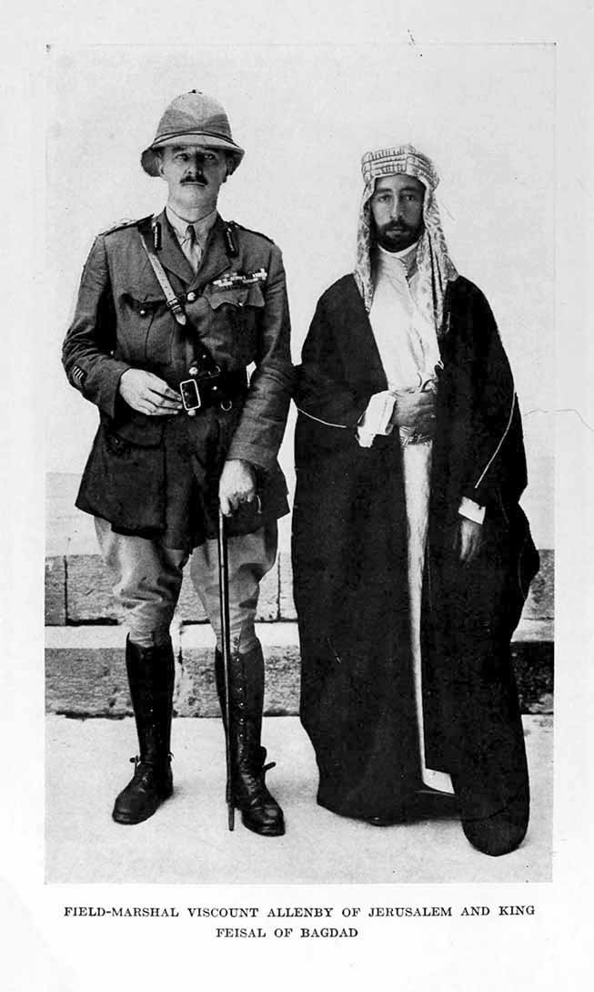 Photograph: FIELD-MARSHAL VISCOUNT ALLENBY OF JERUSALEM     AND KING FEISAL OF BAGDAD