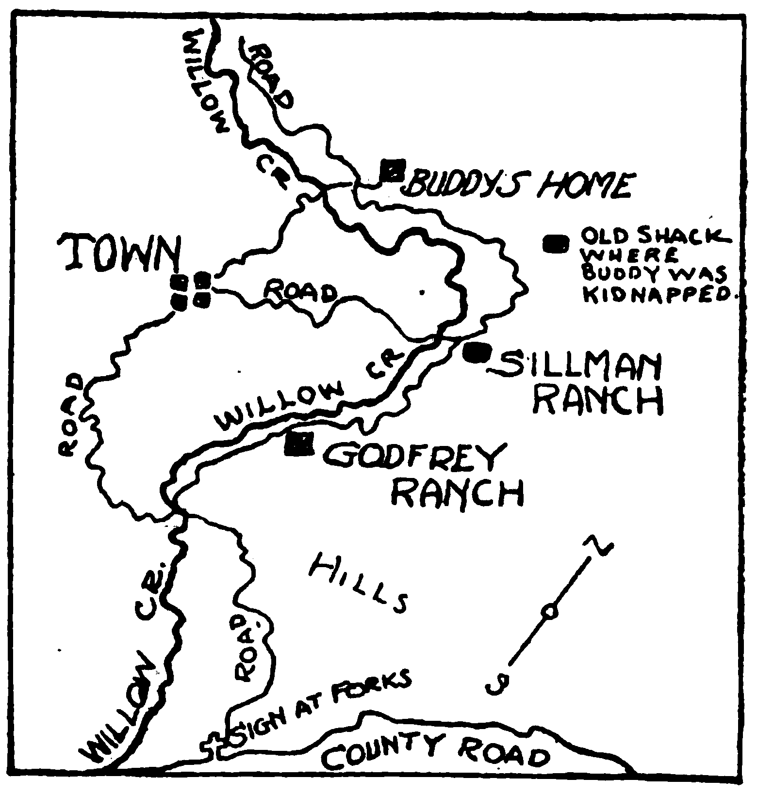 Map for "Law Rustlers"