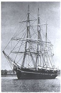 (Whaling ship.)