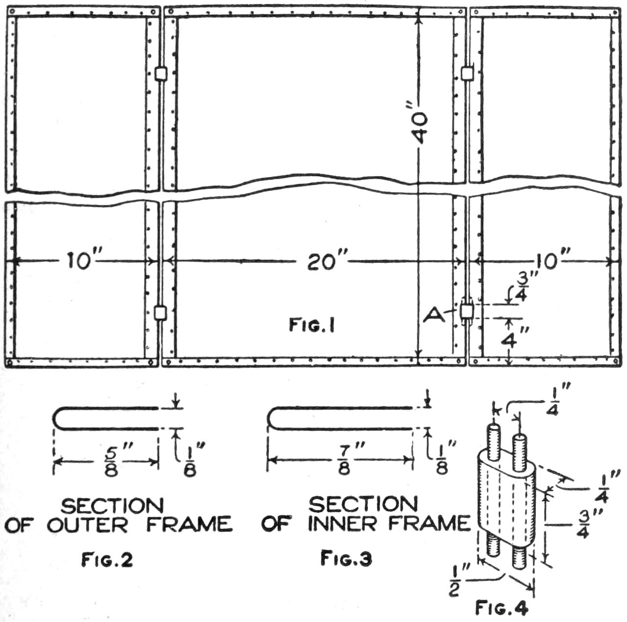 Details of fire screen