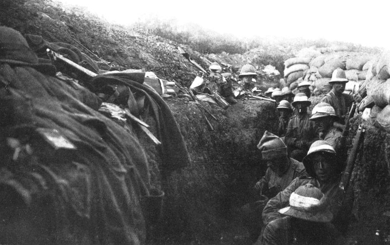 View in a trench