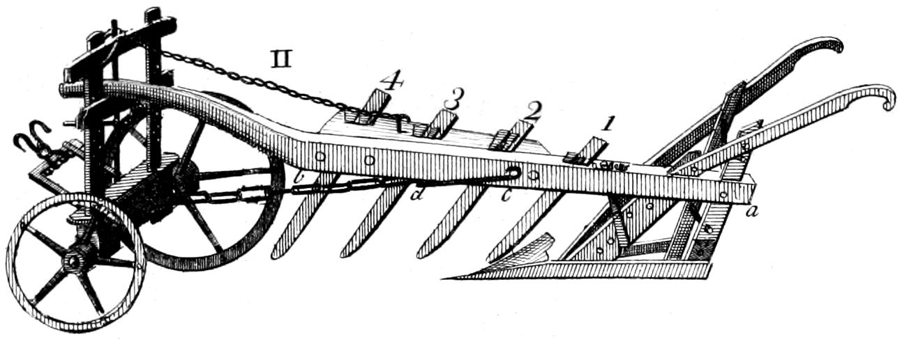 Four-coulter plough