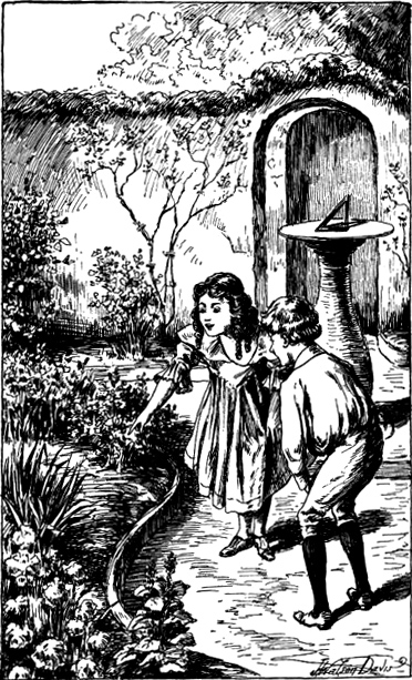 "What's the matter?" said Charlie. "A great, horrid
green worm," said I.
