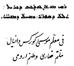 Inscriptions in Arabic