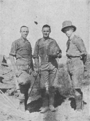 Captain T. W. Stewart, Captain W. A. Young And The
Padre