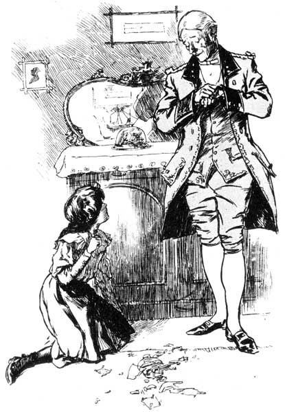 '"Your servant, Miss. Do I understand that you order me
to mend this?"'—Page 207.