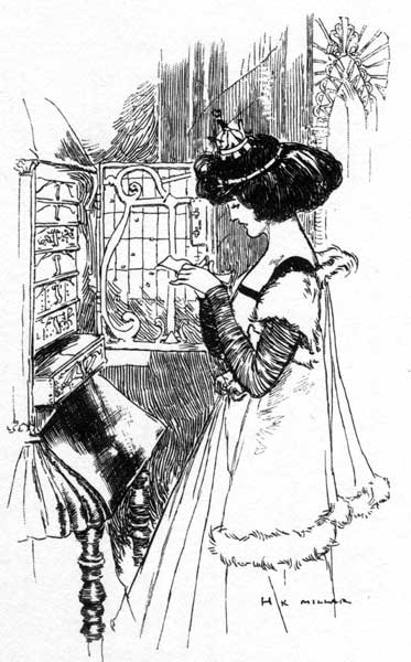 'In the drawer was just one jewelled ring. It lay on a
written page.'—Page 347.