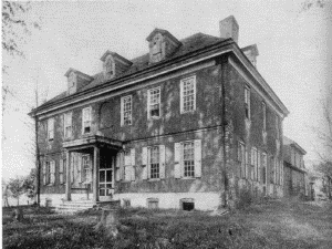 Plate V.—Hope Lodge, Whitemarsh Valley. Erected by
Samuel Morris in 1723; Home of Stephen Girard.