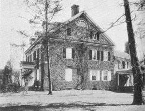Plate XI.—Upsala, Germantown Avenue and Upsala Streets,
Germantown. Erected in 1798 by John Johnson; End Perspective of Upsala.