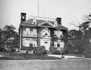 Plate XIV.—Mount Pleasant, Northern Liberties, Fairmount
Park. Erected in 1761 by Captain James Macpherson; The Main House, Mount
Pleasant.