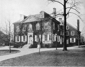 Plate XV.—Deschler-Perot-Morris House, 5442 Germantown
Avenue, Germantown. Erected in 1772 by Daniel Deschler; Vernon, Vernon
Park, Germantown. Erected in 1803 by James Matthews.