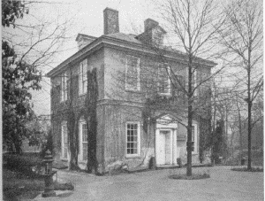 Plate XVI.—Loudoun, Germantown Avenue and Apsley Street,
Germantown. Erected in 1801 by Thomas Armat; Solitude, Blockley
Township, Fairmount Park. Erected in 1785 by John Penn.