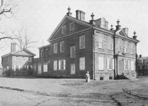Plate XVII.—Cliveden, Germantown Avenue and Johnson
Street, Germantown. Erected in 1781 by Benjamin Chew.
