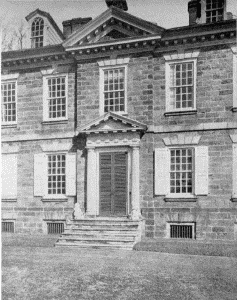 PLATE XVIII.—Detail of Cliveden Faade; Detail of
Bartram House Faade.