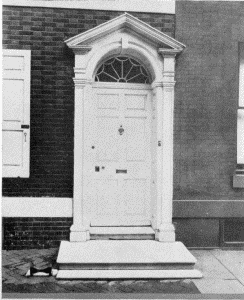 Plate XXV.—Doorway, 6504 Germantown Avenue; Doorway, 709
Spruce Street.