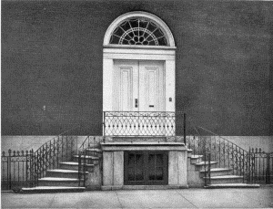 Plate XXXV.—Doorway and Ironwork, Southeast Corner of
Eighth and Spruce Streets