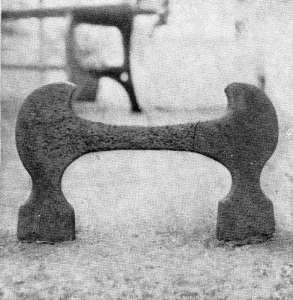 Plate XL.—Footscraper, Wyck; Old Philadelphia
Footscraper; Footscraper, Third and Spruce Streets; Footscraper,
Dirck-Keyser House, Germantown.
