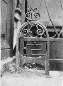 Plate XLI.—Footscraper, 320 South Third Street;
Footscraper, South Third Street; Footscraper, Vernon, Germantown;
Footscraper, 239 Pine Street.