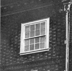 Plate XLVII.—Dormer, Witherill House, 130 North Front
Street; Dormer, 6105 Germantown Avenue, Germantown; Foreshortened
Window, Morris House; Dormer, Stenton; Window and Shutters, Witherill
House; Window and Blinds, 6105 Germantown Avenue.
