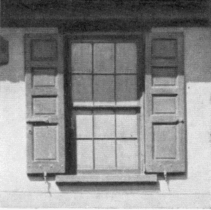 Plate XLVII.—Dormer, Witherill House, 130 North Front
Street; Dormer, 6105 Germantown Avenue, Germantown; Foreshortened
Window, Morris House; Dormer, Stenton; Window and Shutters, Witherill
House; Window and Blinds, 6105 Germantown Avenue.