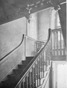 Plate LV.—Hall and Staircase, Whitby Hall; Detail of
Staircase, Whitby Hall.