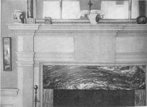 Plate LXV.—Parlor Mantel, Upsala; Detail of Parlor
Mantel, Upsala.