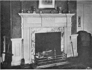 Plate LXVI.—Mantel at Upsala; Mantel at Third and De
Lancey Streets.