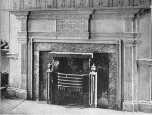Plate LXVI.—Mantel at Upsala; Mantel at Third and De
Lancey Streets.