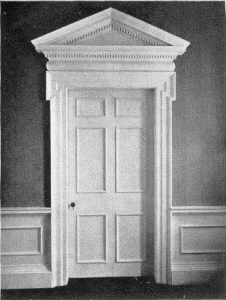 Plate LXX.—Pedimental Doorway, First Floor, Mount
Pleasant; Pedimental Doorway, Second Floor, Mount Pleasant.