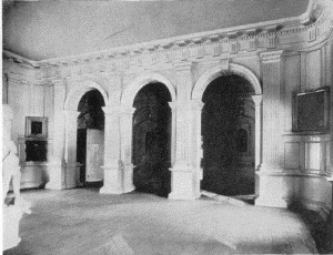 Plate LXXX.—Judge's Bench, Supreme Court Room,
Independence Hall; Arcade at Opposite End of Court Room.