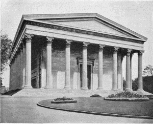 Plate LXXXIX.—Custom House, Fifth and Chestnut Streets.
Completed in 1824; Main Building, Girard College. Begun in 1833.