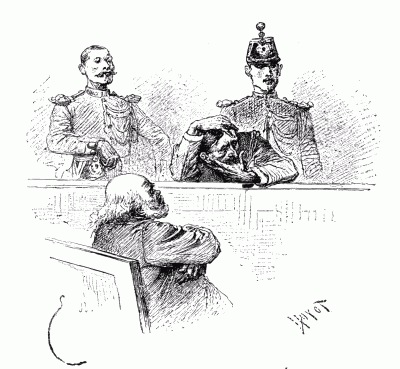 THE END OF AN AFFAIRE. After a drawing by mile Bayard.