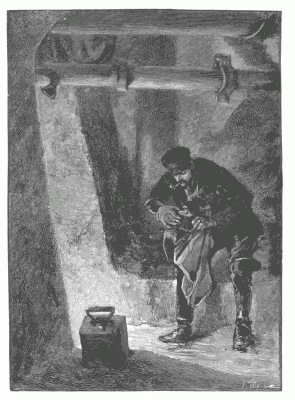 UNDERGROUND PARIS: LICENSED RAT-CATCHER IN A SEWER. After a design by G. Amato. Henri Dayre: Chasseur de rats de la Ville de Paris, fournisseur de toutes les Socits de France et de l'tranger.