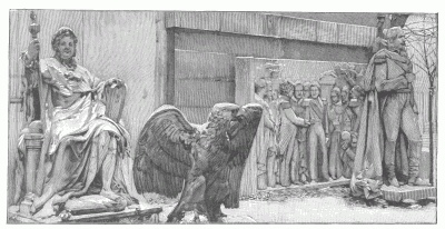 Louis XVIII. Group: Transferring the Napoleon III. ashes of Napoleon I. KINGS IN EXILE: DEPOSED STATUES IN THE GARDEN OF THE GARDE-MEUBLE DE L'TAT, ON THE QUAI D'ORSAY.