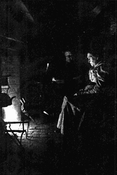 "Then why not praise the tallow-dip, the dog irons and the crane,
The kettle singing on the coals, or hanging to a chain?"