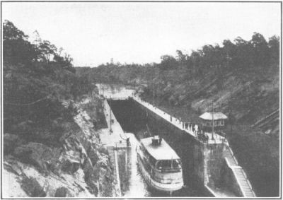 
THE LOCK AT TROLLHÄTTAN, ON THE GÖTA CANAL