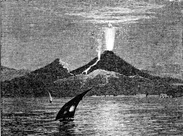 Fig. 37.

Somma. Vesuvius.

Vesuvius, as seen in eruption by the author, November 1868.