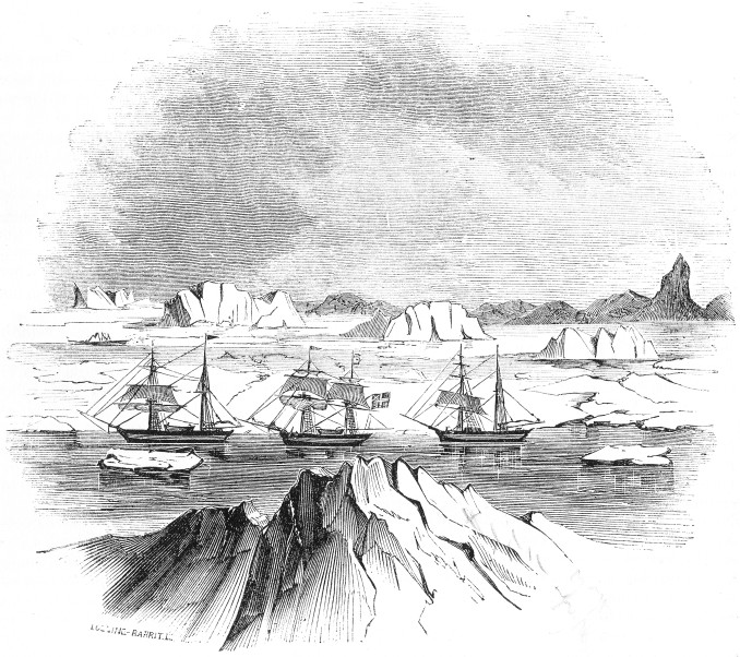 THE ADVANCE, RESCUE, AND PRINCE ALBERT NEAR THE DEVIL'S THUMB.