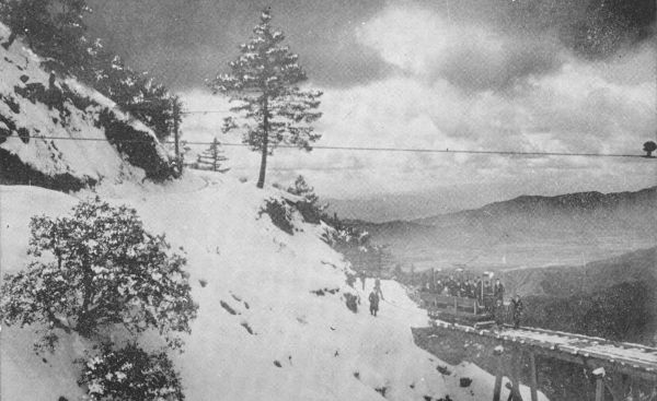 Gut Heil Loop, Mount Lowe Railway, Looking from Winter
to Summer.