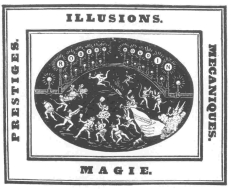 Robert-Houdin’s favorite lithograph for advertising
purposes. Used on the majority of his posters and in the original
edition of his “Memoirs.” From the Harry Houdini Collection.