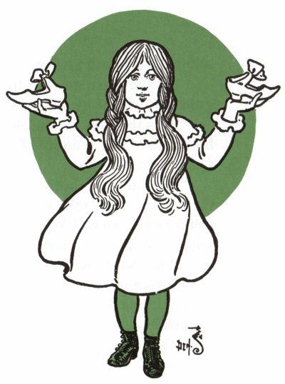 Dorothy with slippers Dorothy with slippers
