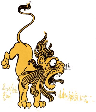 The Lion scared The Lion scared