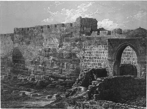 Illustration: Ancient Jewish Work in the North-East of the Haram
  Wall