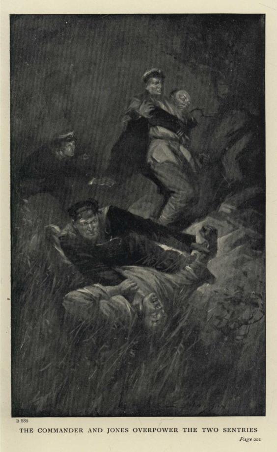 THE COMMANDER AND JONES OVERPOWER THE TWO SENTRIES