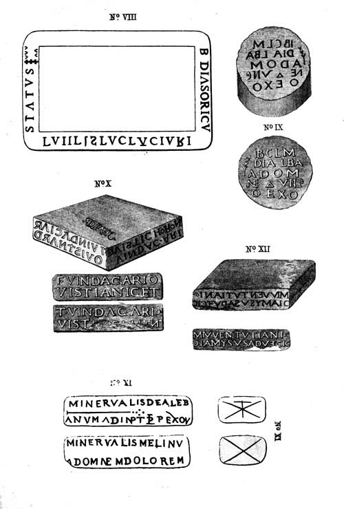 ROMAN MEDICINE STAMPS.